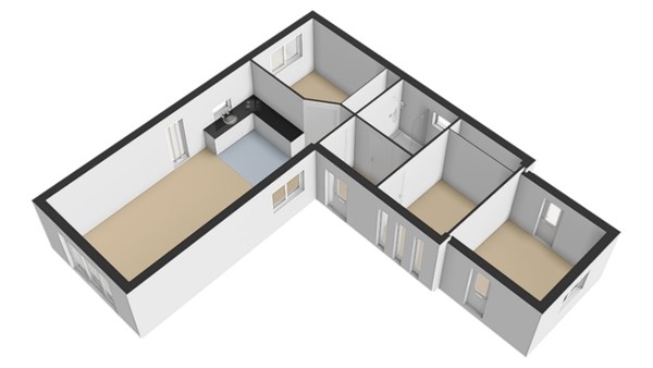 Floorplan - Boslaan 2A32, 3847 LT Harderwijk